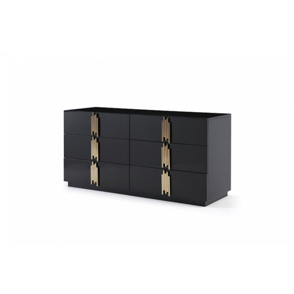Amazing Sandvos 6 Drawer Double Dresser By Everly Quinn Spacial Price
