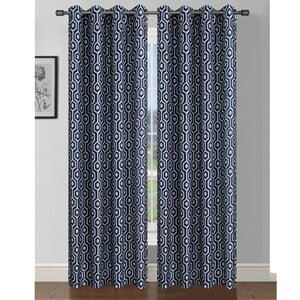 Camille Geometric Sheer Curtain Panels (Set of 2)