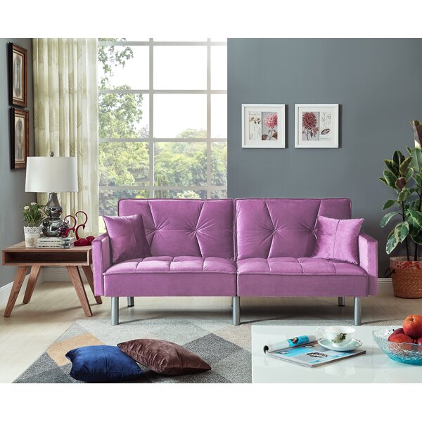 Hemphill Velvet Sleeper Sofa By Mercer41