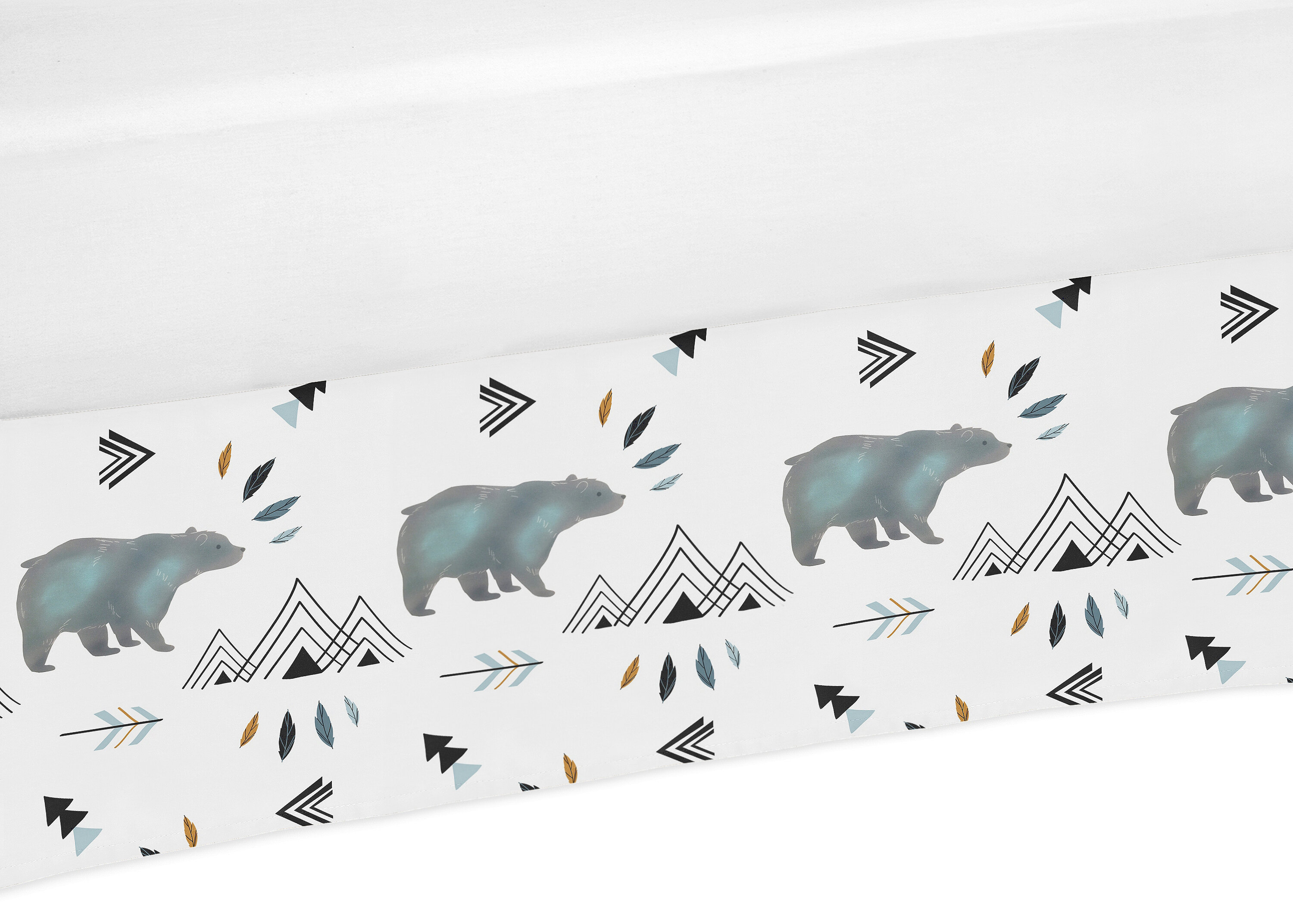 Sweet Jojo Designs Bear Mountain Crib Skirt Wayfair