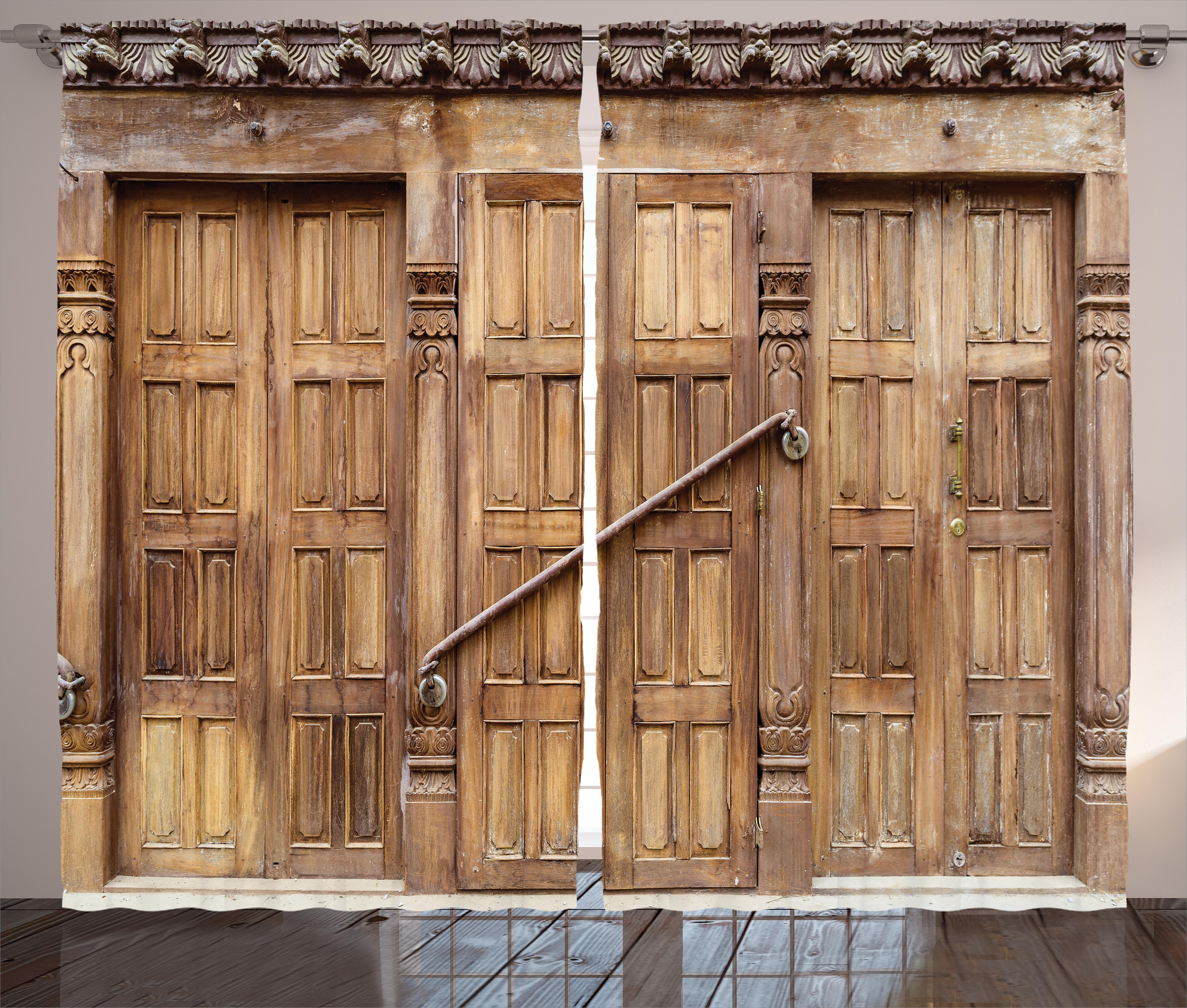 East Urban Home Rustic Traditional Door In Nepal With Retro