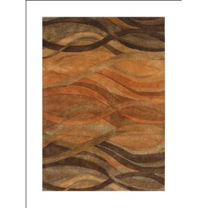 Alliyah Abstract Brown/Tan Area Rug