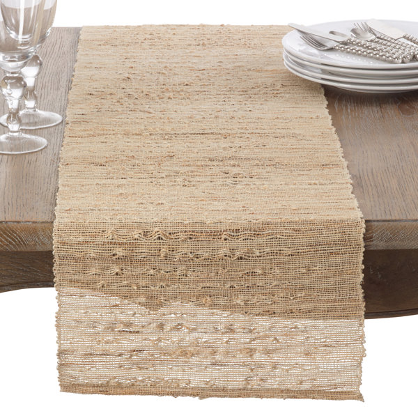 Woven Nubby Runner by Saro