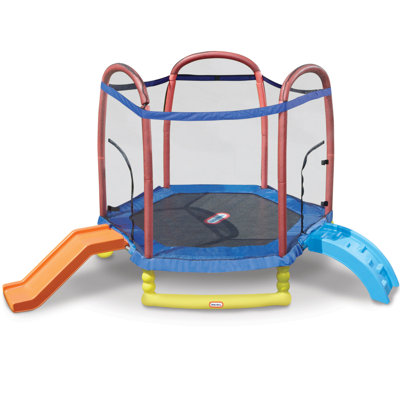 Little Tikes 7ft Climb n Slide Trampoline with Safety Enclosure Little Tikes
