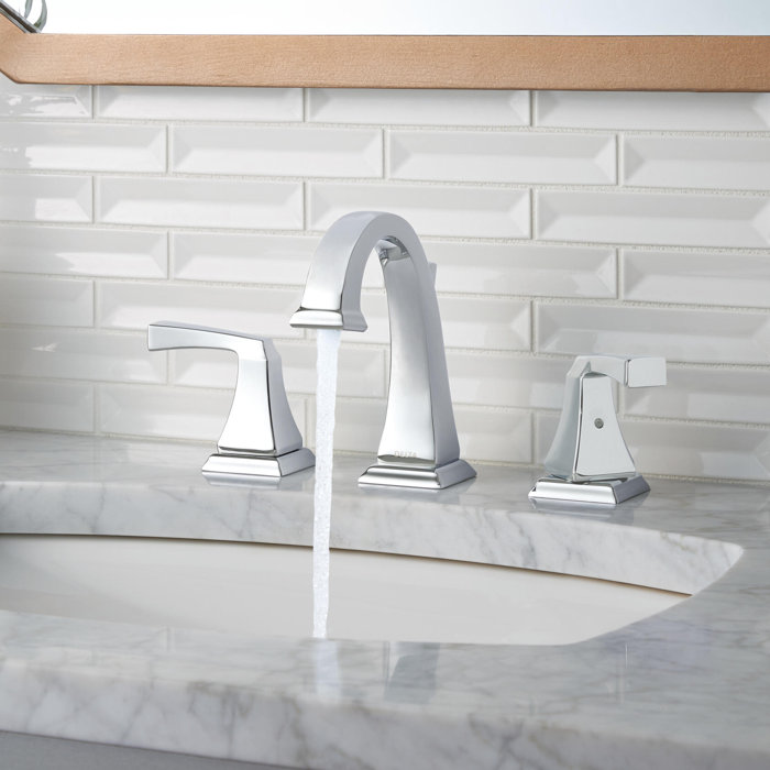 Delta Dryden Widespread Bathroom Faucet With Drain Embly And Dryden Widespread Bathroom Faucet With Drain Embly And Diamond Seal Technology