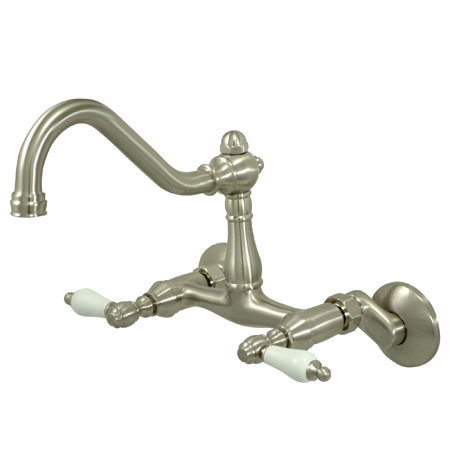 Kingston Brass Vintage Double Handle Wall Mount Kitchen ...