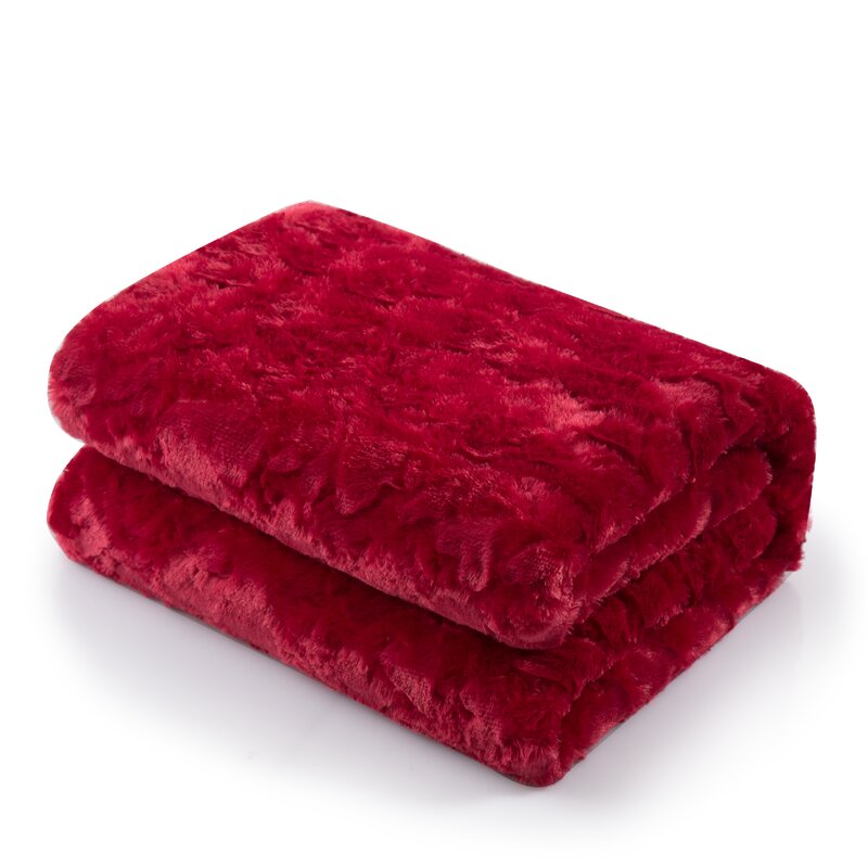 red fleece blanket