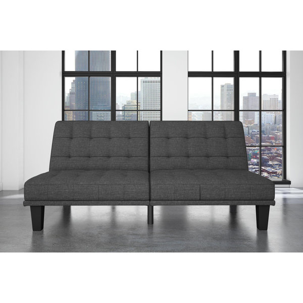 Haysi Futon Lounger Convertible Sofa By Wade Logan Savings