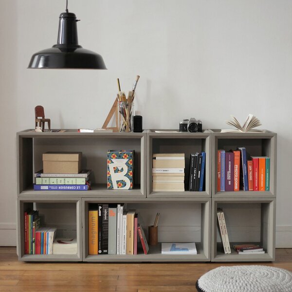 Plus Geometric Bookcase By Lyon Beton