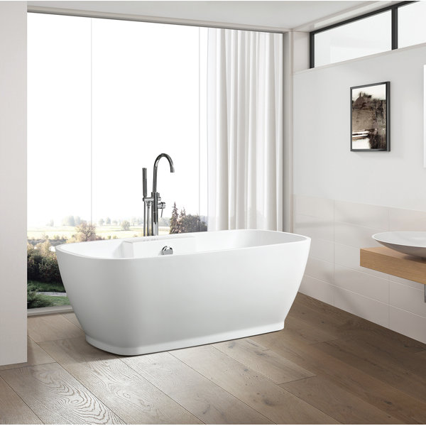 67 x 31 Freestanding Soaking Bathtub by Vanity Art