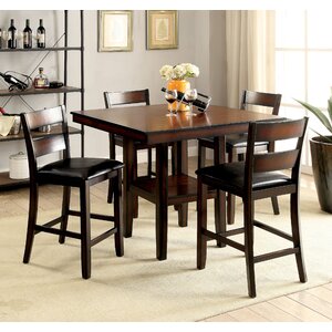 Daphne Transitional 5 Piece Counter Height Dining Set