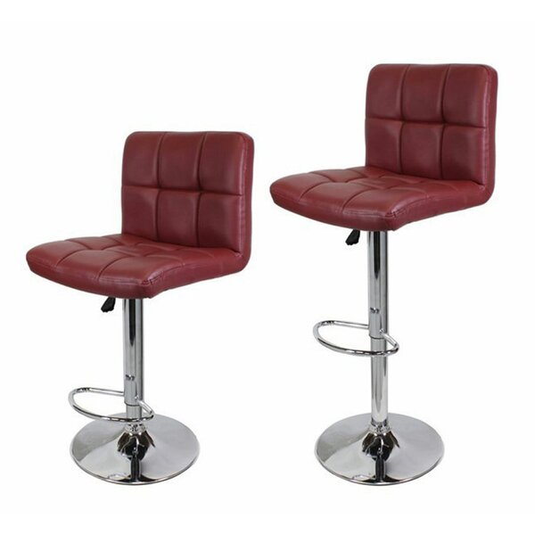 Adjustable Height Swivel Bar Stool (Set of 2) by Calhome