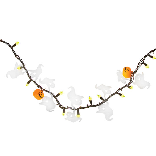 Opaque Green Mini Halloween with Pumpkins and Ghosts with 50 Lights by Darice