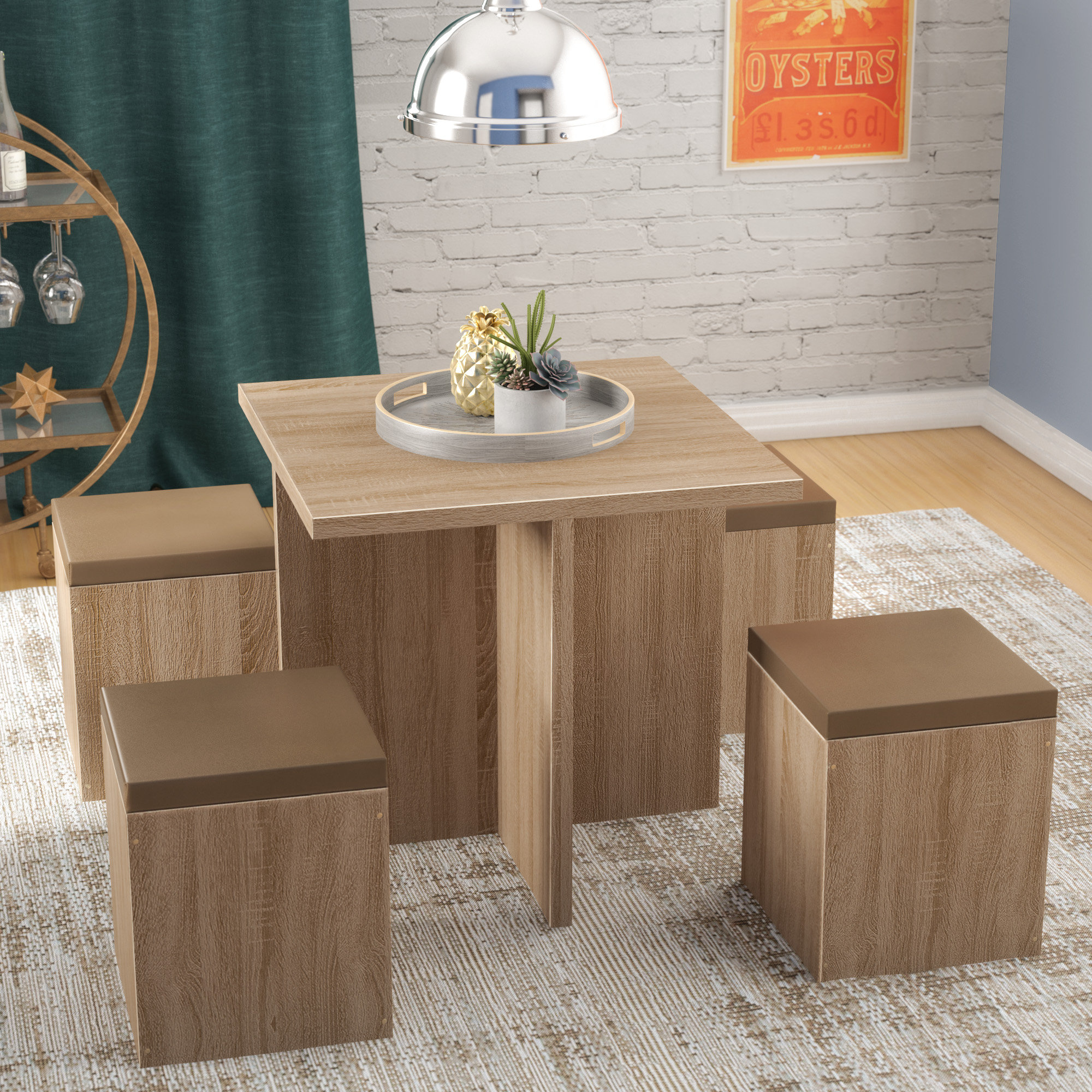 Mercury Row Osgood 5 Piece Dining Set Reviews Wayfair