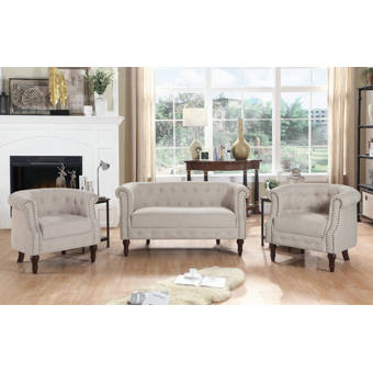Everly Quinn Harvill Standard Configurable Living Room Set Reviews Wayfair