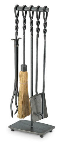 Soldiered Row 5 Piece Iron Fireplace Tool Set by Pilgrim Hearth