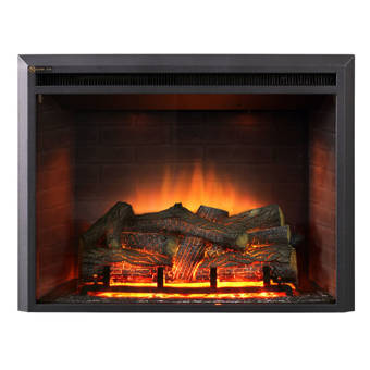 Winston Porter Biskoupky Traditional Electric Fireplace Insert