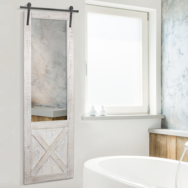 Gracie Oaks Barn Door Mirror Wayfair