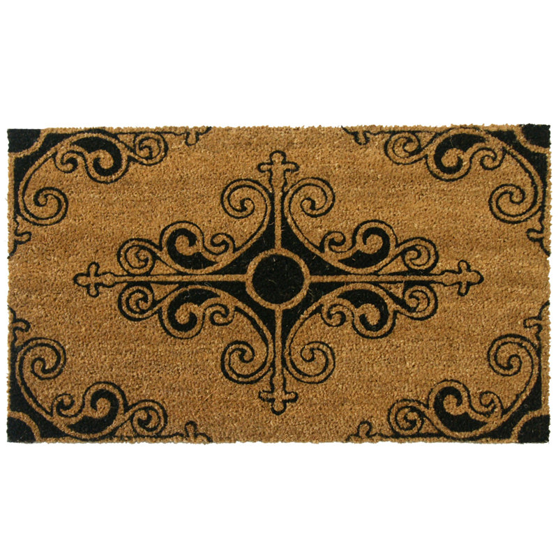 RubberCal, Inc. Traditional Fleur de Lis French Doormat & Reviews