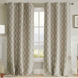 Rodeo Home Curtains Wayfair   Griffing Geometric Blackout Thermal Grommet Panel Pair Set Of 2 