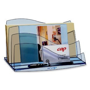 Best Desk Accessories, Letter Sorter, Transparent/Ice Blue by Cep Office Furniture Desk Accessories, Letter Sorter, Transparent/Ice Blue by Cep Office Furniture