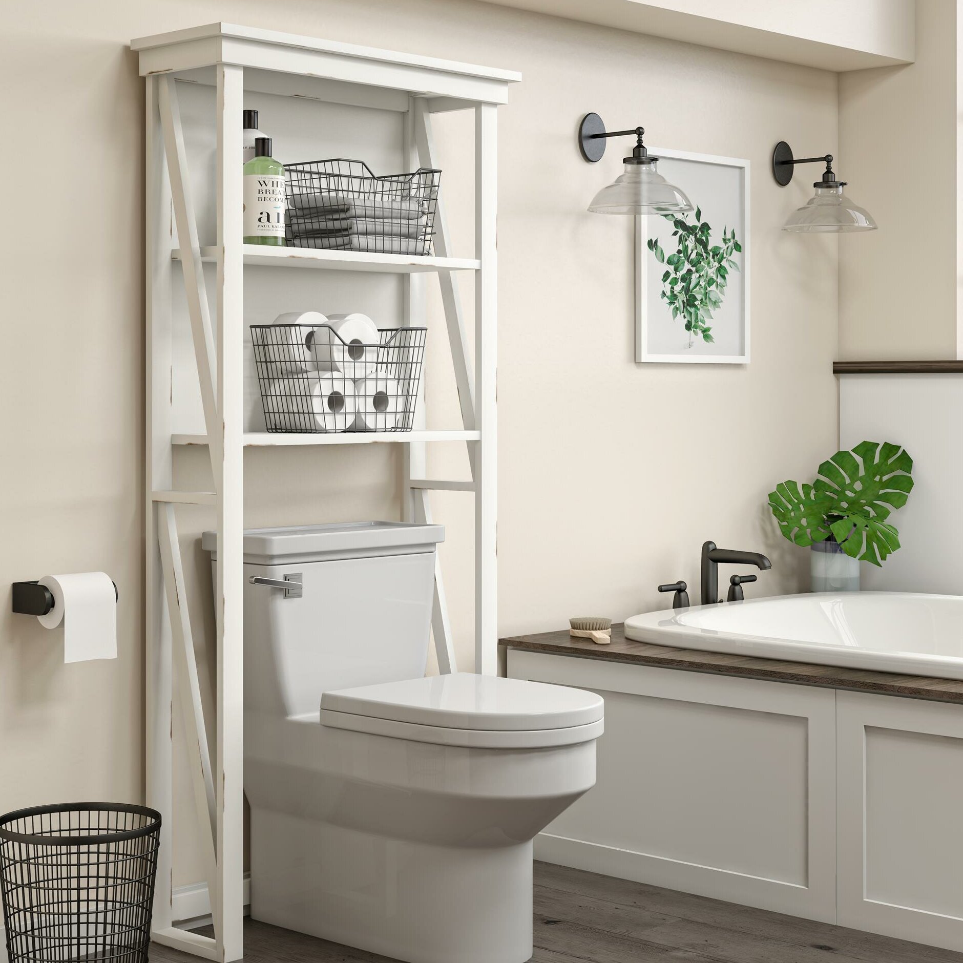 Over The Toilet Wall Cabinets Shelves Wayfair