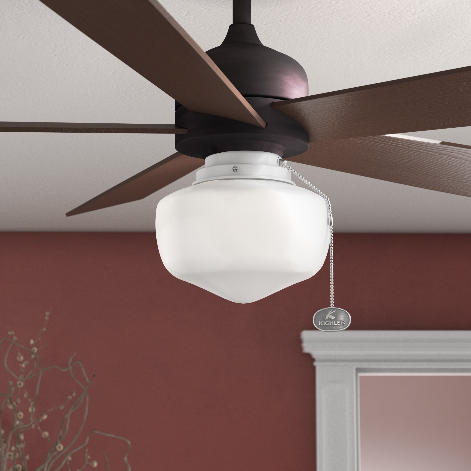 Westinghouse Lighting 7784600 Led Schoolhouse Indoor Outdoor Energy Star Ceiling Fan Light Kit Oil Rubbed Bronze Finish With White Opal Glass Sareg Com