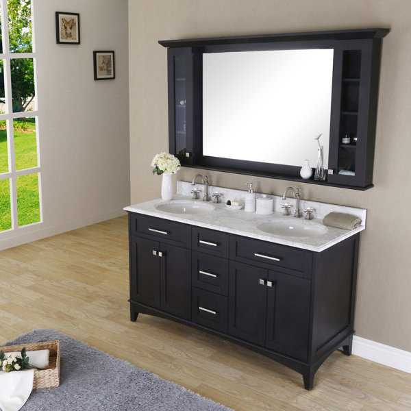 Paton 60 Double Bathroom Vanity Set with Mirror by dCOR design