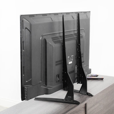 Black Fixed Desktop Mount Holds up to 110 lbs Vivo