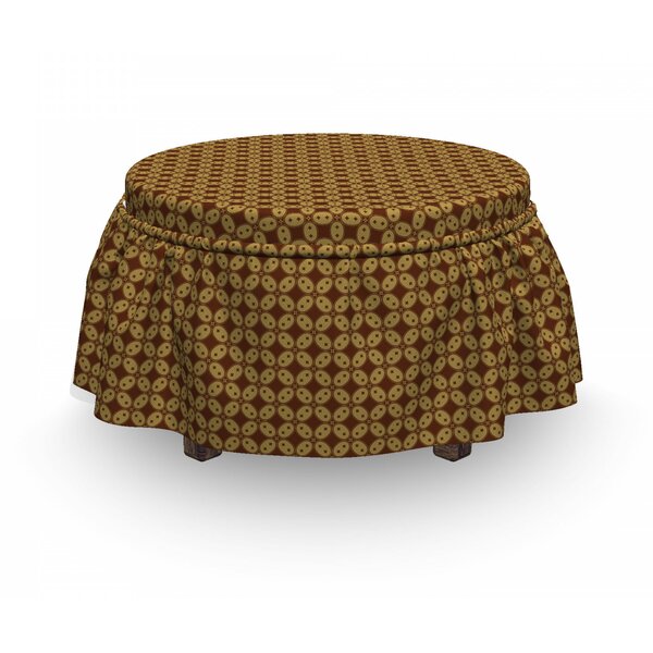 Simplistic Round Sided Sqaure Ottoman Slipcover (Set Of 2) By East Urban Home