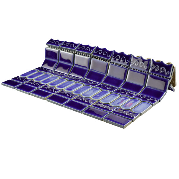 Emilia Porcelain Mosaic tile in Cobalt Blue by EliteTile