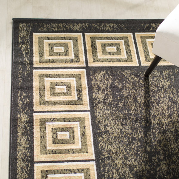 Miltonsburg Black Area Rug by Charlton Home