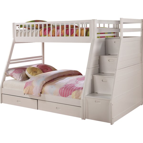 Viv + Rae Pierre Twin over Full Bunk Bed with Storage & Reviews | Wayfair