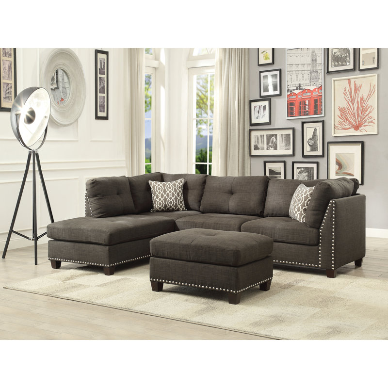 Alcott Hill Draco Sectional Sofa With Ottoman Reviews Wayfair Alcott Hill Draco Sectional Sofa With