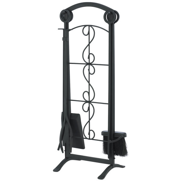Ashburn 5 Piece Steel Fireplace Tool Set by Pleasant Hearth