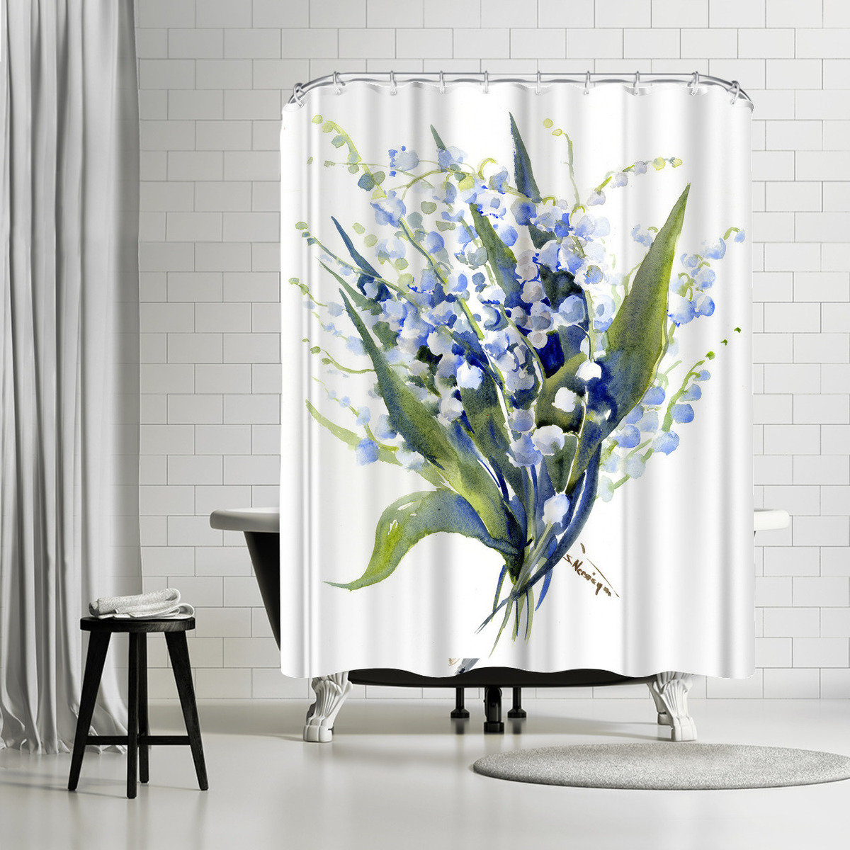 East Urban Home Suren Nersisyan Barn Owl Single Shower Curtain Wayfair
