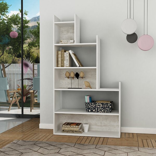 Marroquin Geometric Bookcase By Wrought Studio