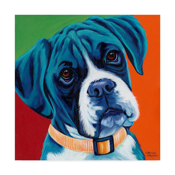 East Urban Home Cute Pups I Acrylic Painting Print On Wrapped