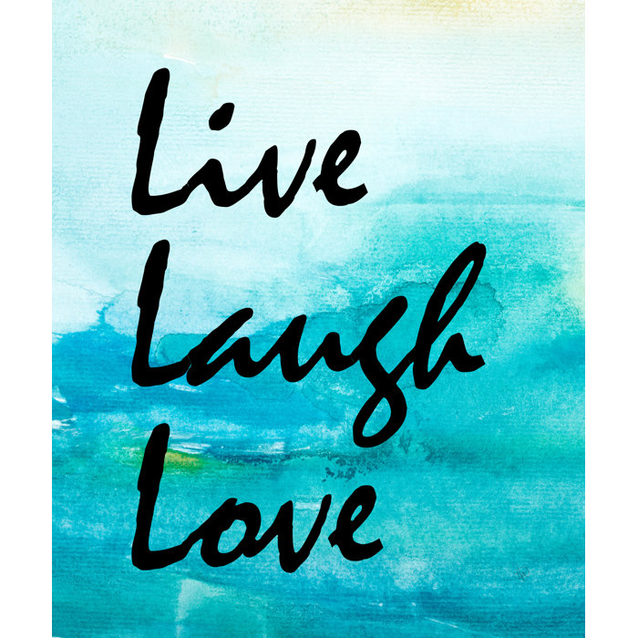Back To School Live Love Laugh Textual Art On Wrapped Canvas