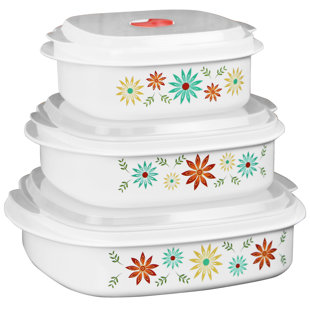 Kitchenaid Microwave Cookware Wayfair Corelle Coordinates Microwave Cookware 3 Container Food Storage Set