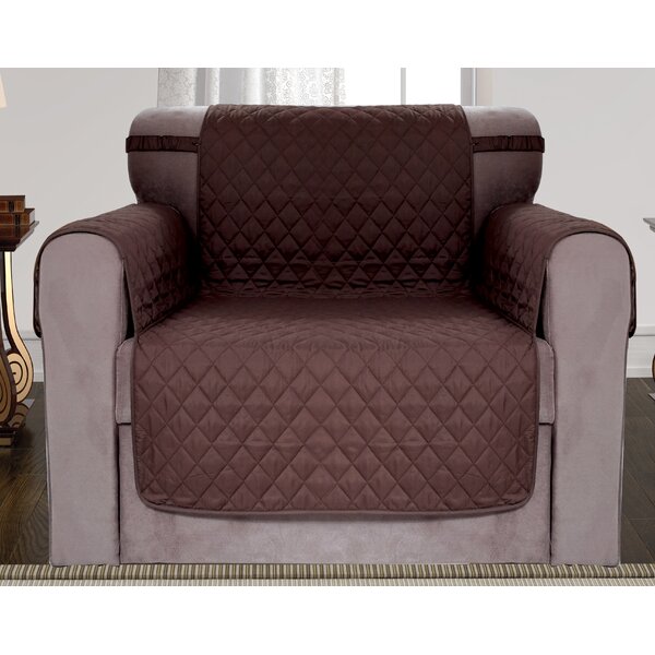 Diamond Quilted Reversible Box Cushion Armchair Slipcover By Red Barrel Studio