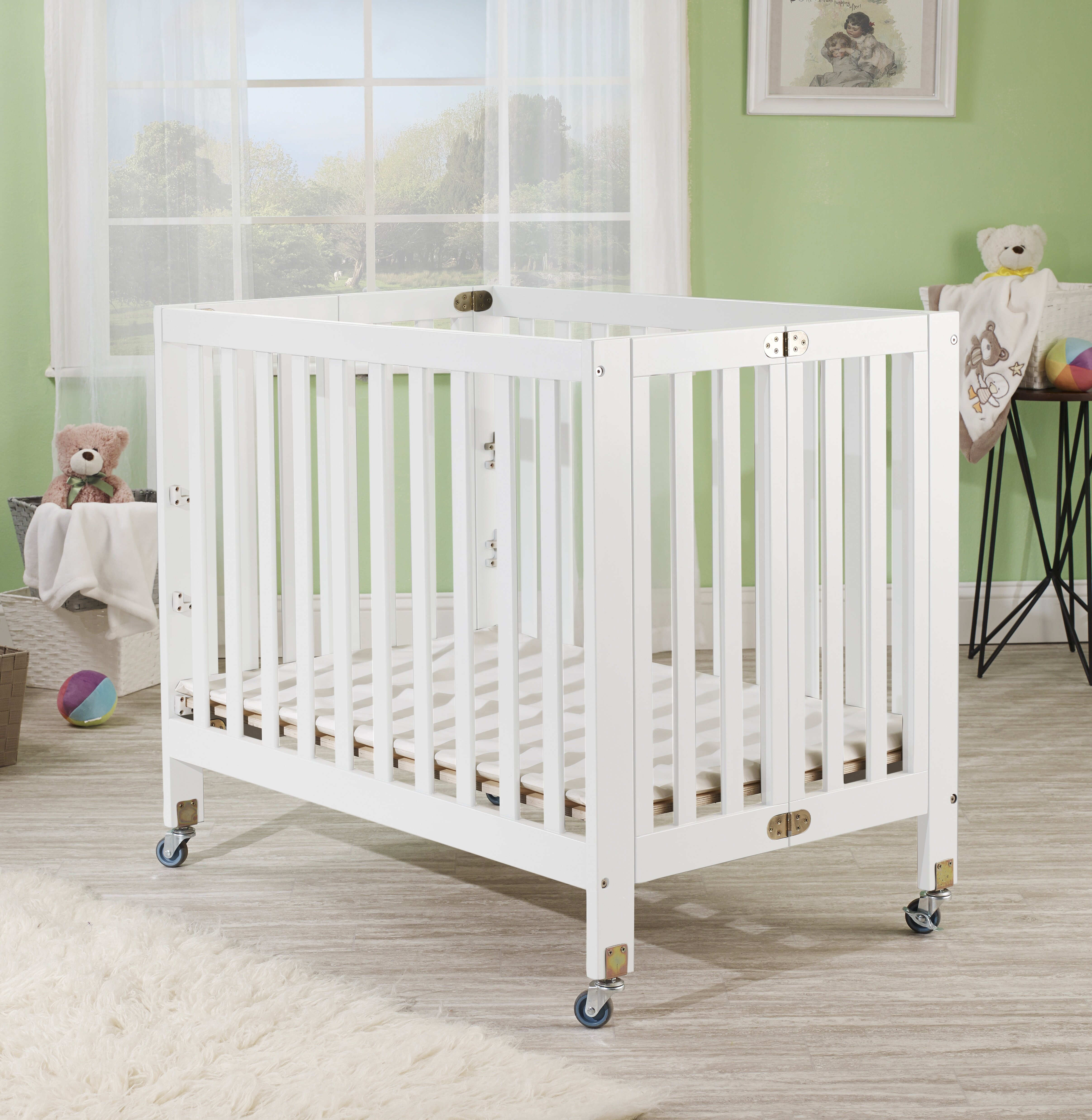 Orbelle Roxy Folding Mini Portable Crib With Mattress Reviews