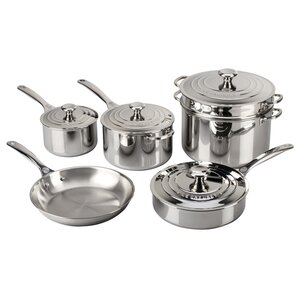 Stainless Steel 10 Piece Cookware Set