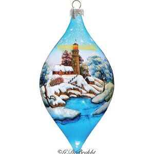 Winter House Led Ornament