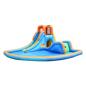 Cascade Inflatable Water Slides with Large Pool