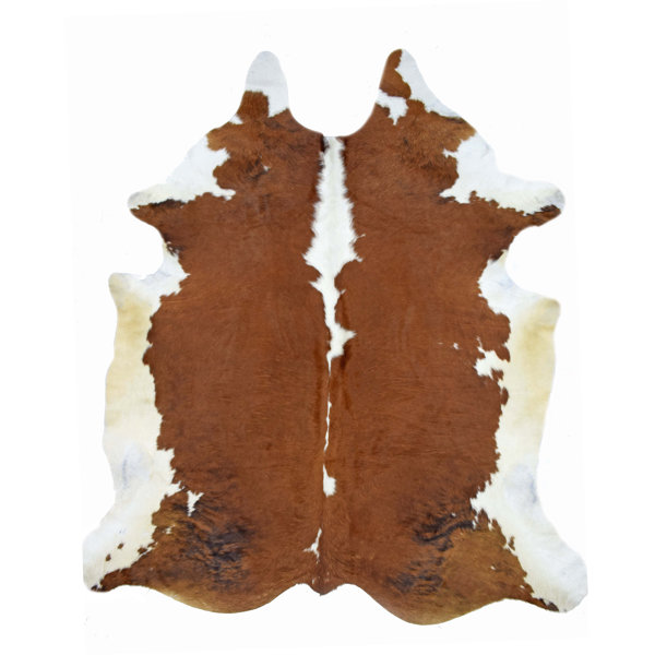 One-of-a-Kind Steinmetz Cowhide Brown Area Rug by Millwood Pines