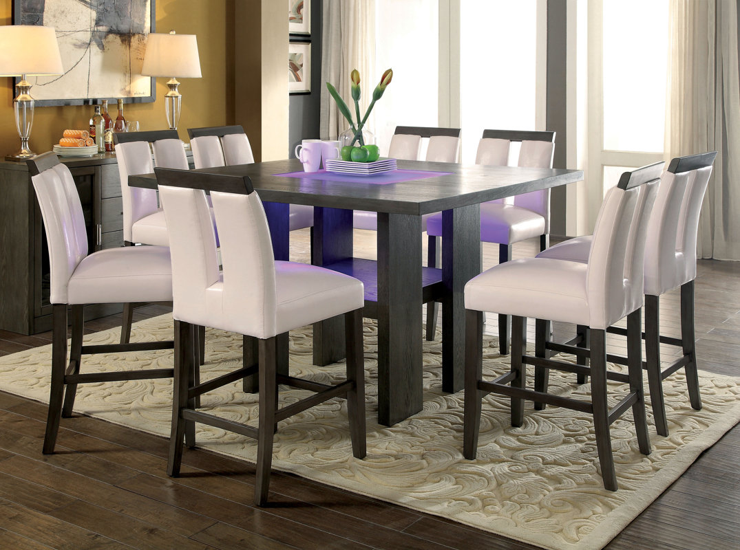 Laude Run Travis Counter Height 9 Piece Dining Set Reviews Travis Counter Height 9 Piece Dining Set