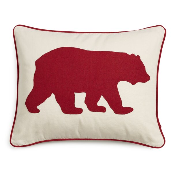 Bear Cotton Lumber Pillow by Eddie Bauer