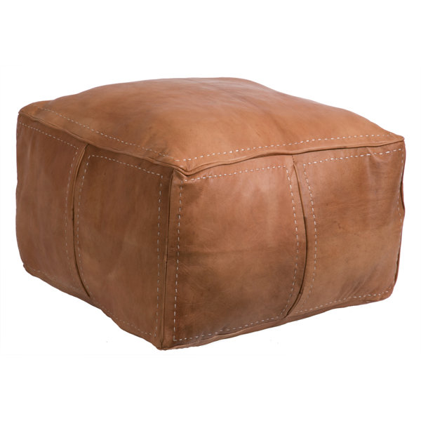 Moroccan Leather Pouf By Casablanca Market Today Sale Only