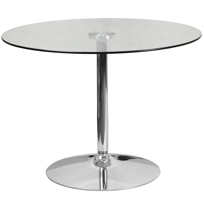 Round Glass Dining Table wade logan cavell round glass dining table & reviews | wayfair Round Glass Dining Table wade logan cavell round glass dining table & reviews | wayfair
